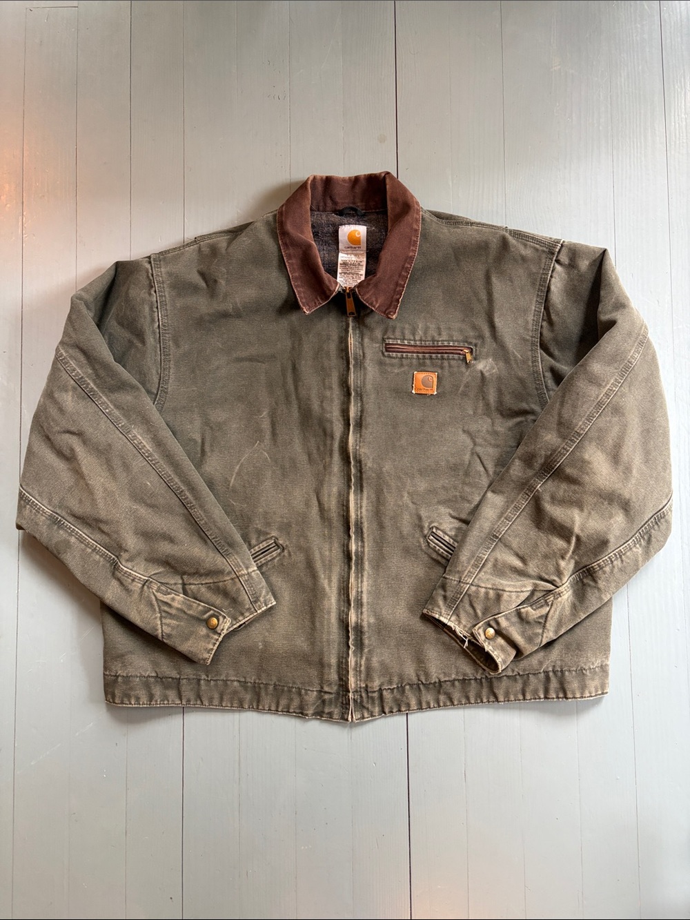 Vintage J97 MOS Carhartt Jacket 3XL Perfectly broken-in